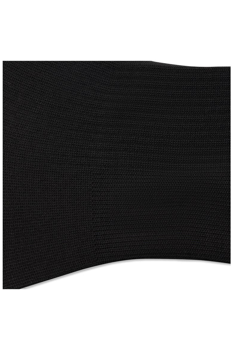 Featherweight Rib Quarter Socks, Alternate, color, BLACK