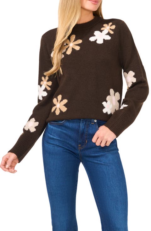Floral Crewneck Sweater