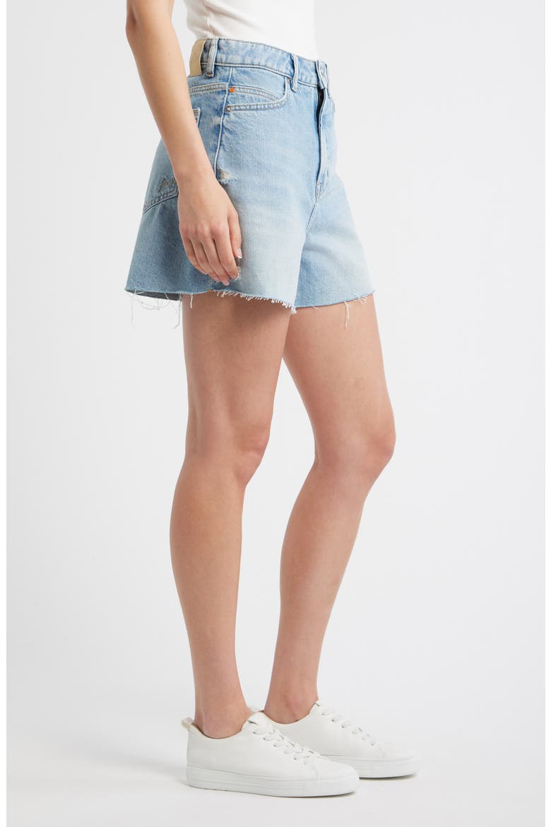 Denim Shorts, Alternate, color, LIGHT BLUE