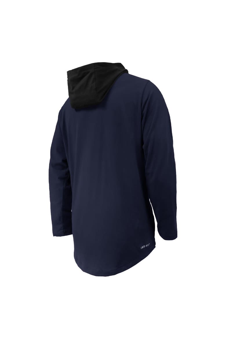 Youth Nike Navy Penn State Nittany Lions Sideline Performance Long Sleeve Hoodie T-Shirt, Alternate, color, Navy