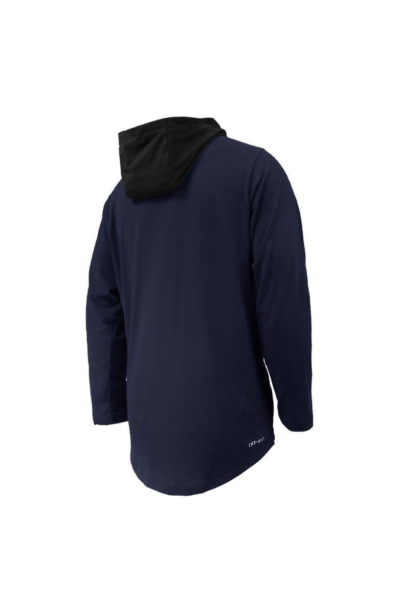 Nike Youth Nike Navy Penn State Nittany Lions Sideline Performance Long Sleeve Hoodie T-Shirt, Alternate, color, 