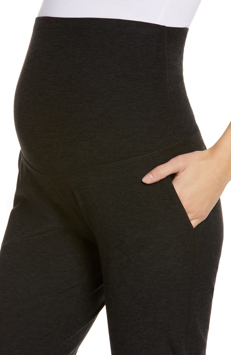 Beyond Yoga Spacedye Maternity Joggers, Alternate, color, Darkest Night