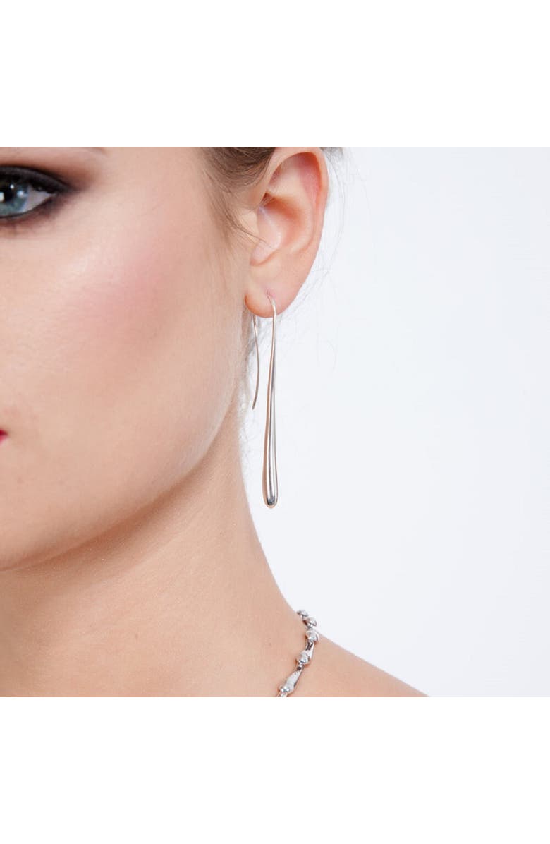 Lucy Quartermaine Long Solid Drop Earrings, Alternate, color, Sterling Silver
