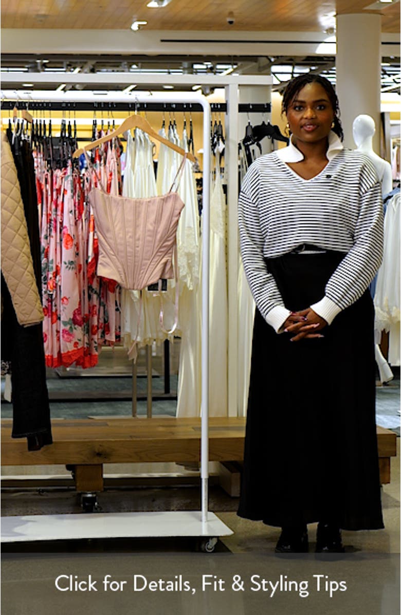 Cadie Satin Corset Top, sales video thumbnail