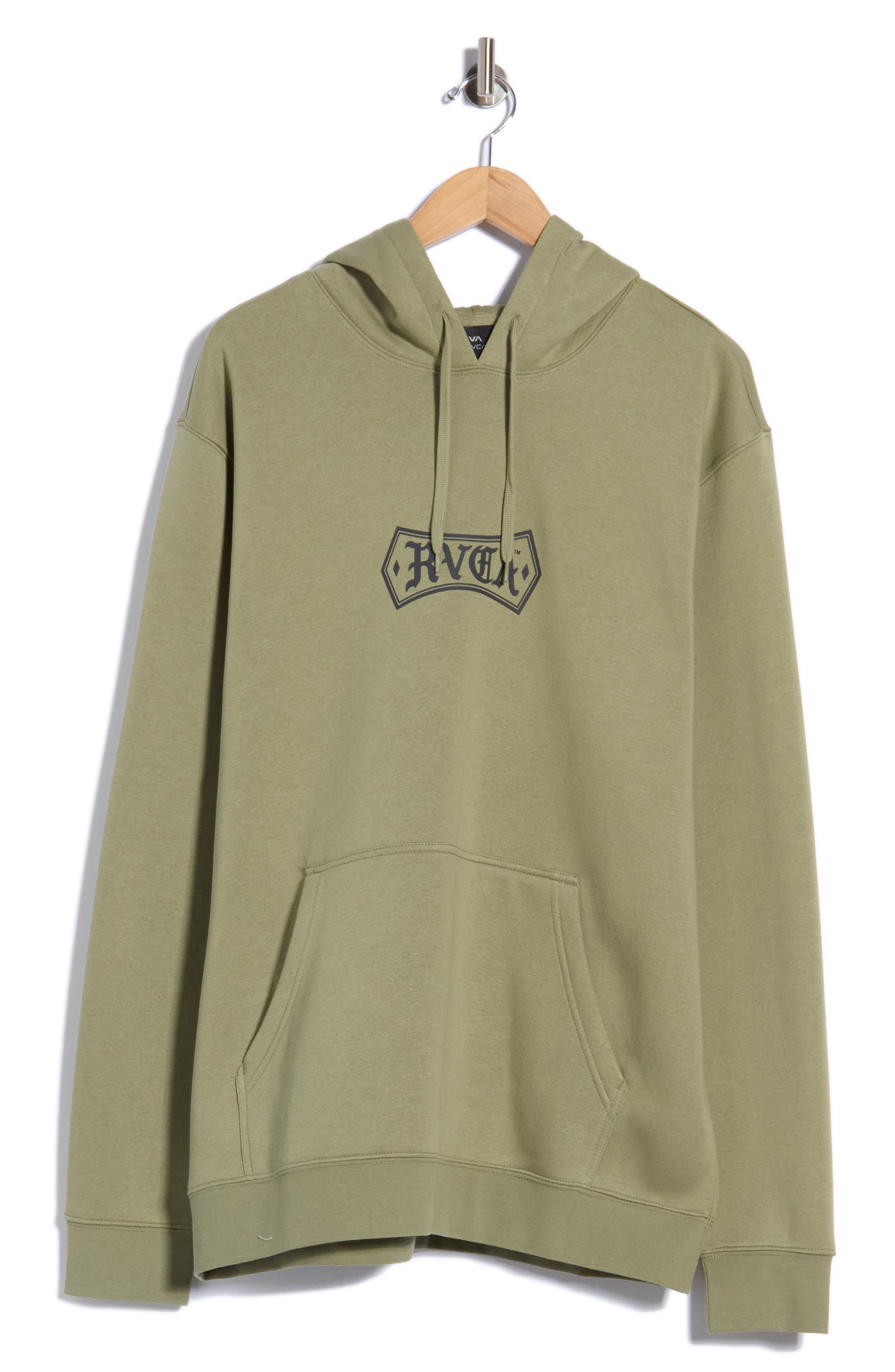 Rvca Meric Graphic Hoodie In Ranger Green