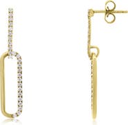 The Lovery Fine Jewelry Lab Grown Diamond Paperclip Earrings