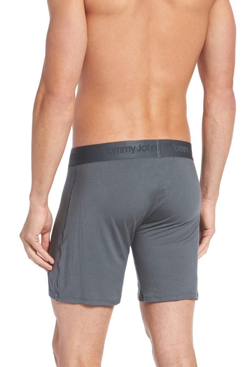 'Second Skin' Boxers, Alternate, color, TURBULENCE GREY