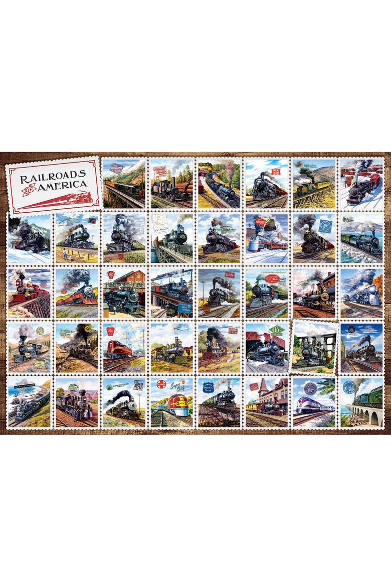 Railroads Of America 1000 Piece Puzzle, Alternate, color, Multicolored