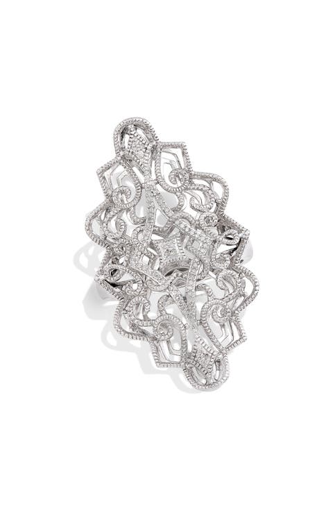 Filigree Diamond Ring