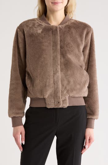 Banana republic faux fur bomber best sale