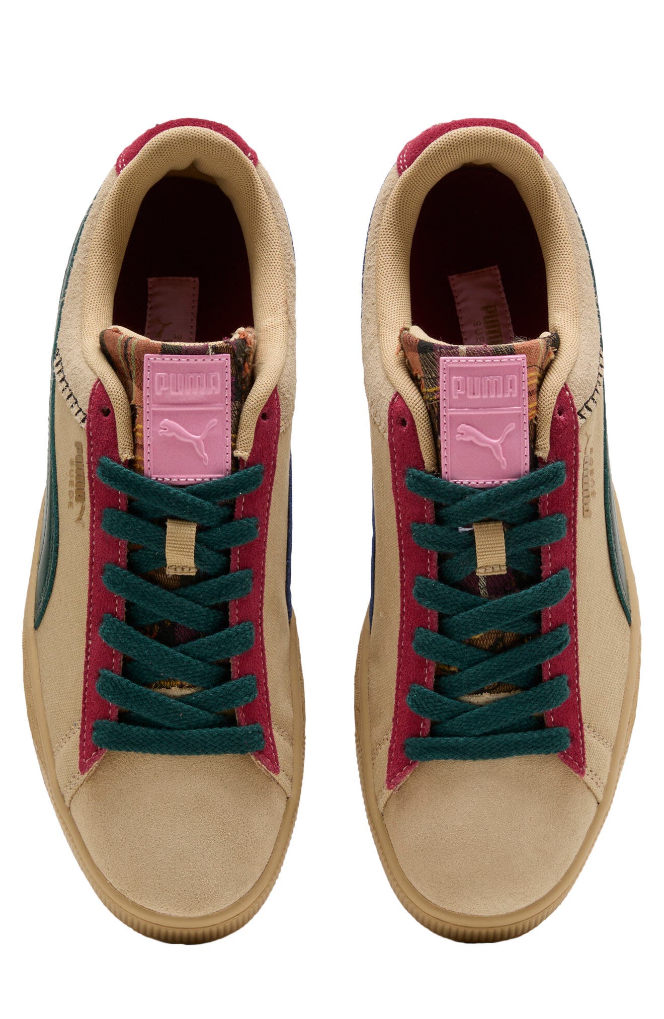 Suede Built and Earned II Sneaker, Alternate, color, SAND DUNE/ DARK GREEN/ ROYAL