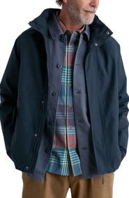 Seasalt Cornwall Sea Edge Waterproof Hooded Cotton Blend Rain Coat
