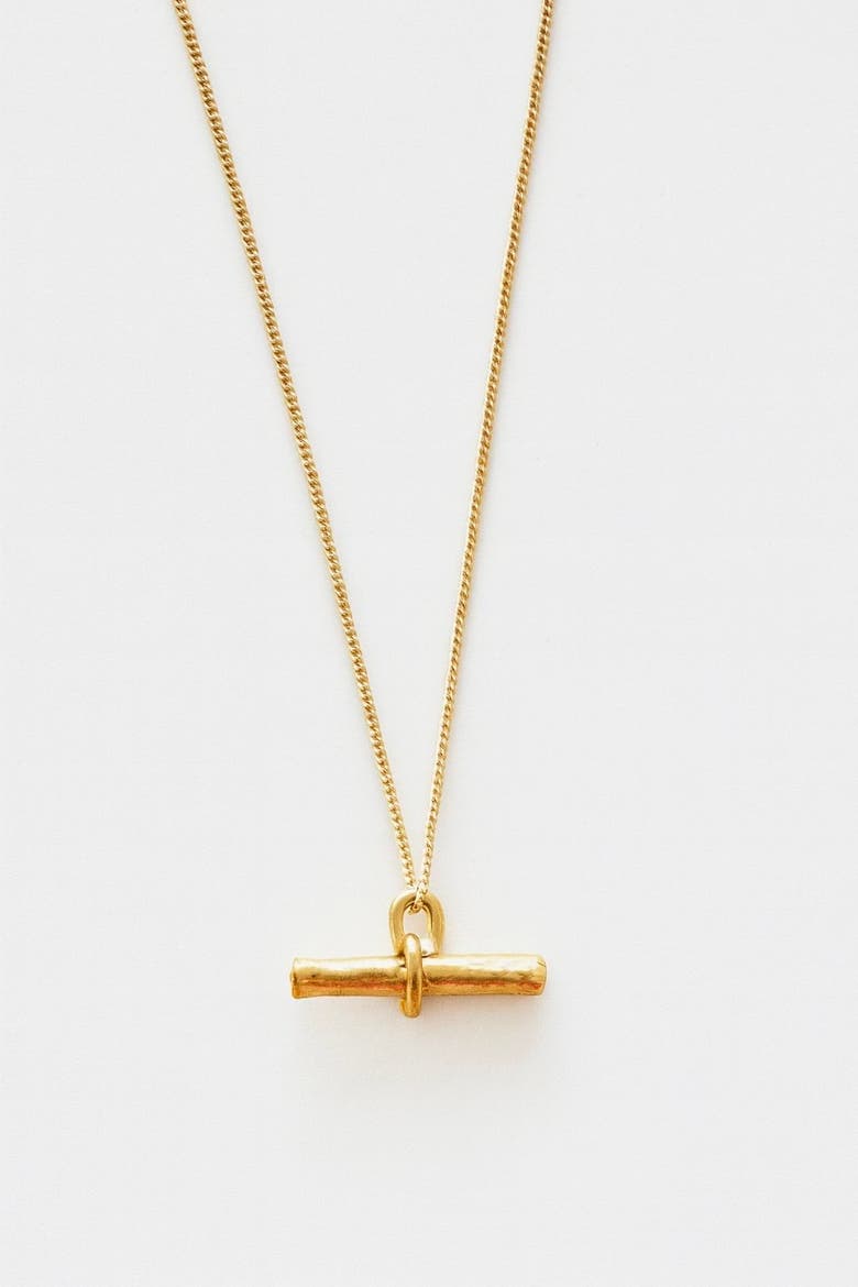 Toggle Necklace, Main, color, Gold Plate