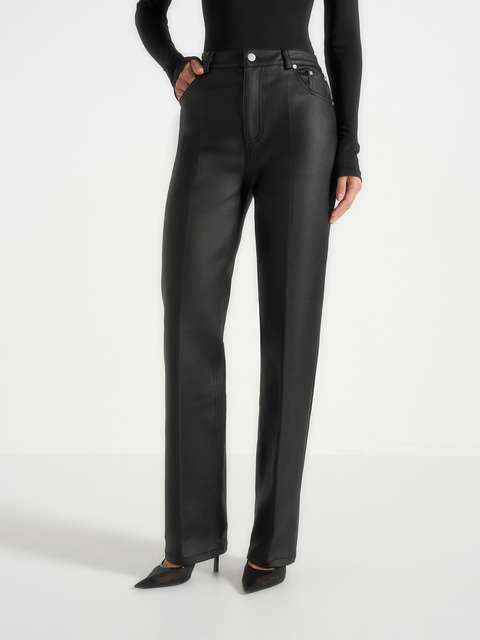 Jana Wax Effect Denim Boyfriend Jeans