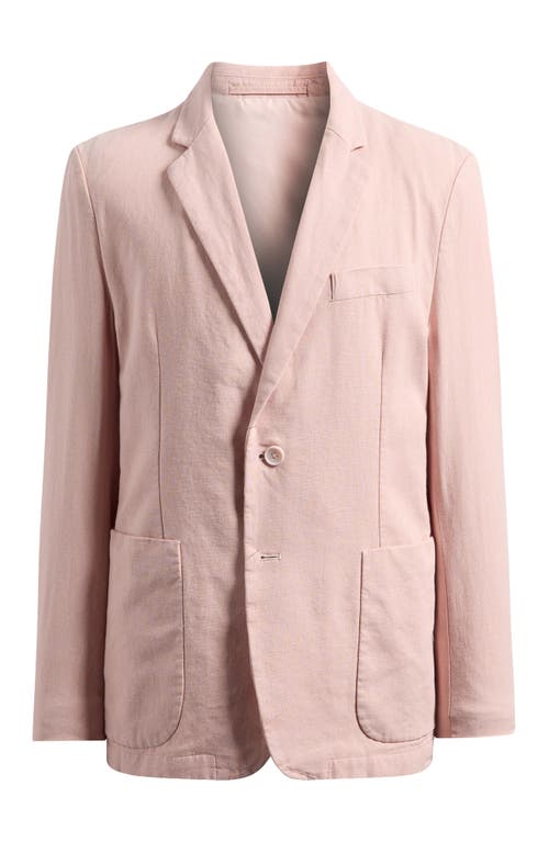 Percival Tailored Fit Pink Linen & Cotton Suit Jacket