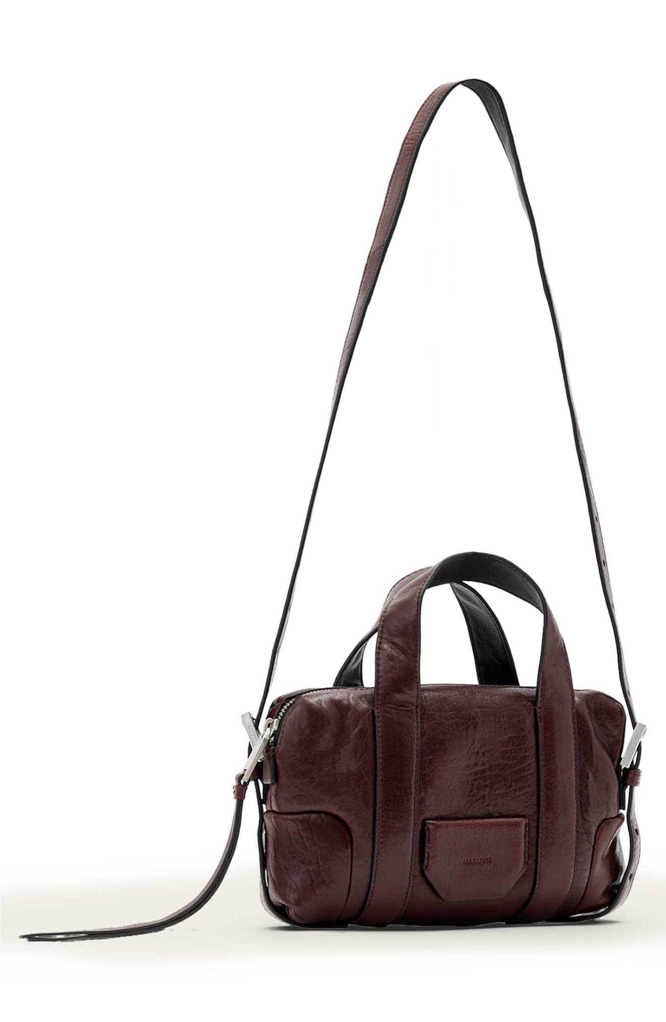 Ares G Compact Crossbody Bag, Alternate, color, PORT RED