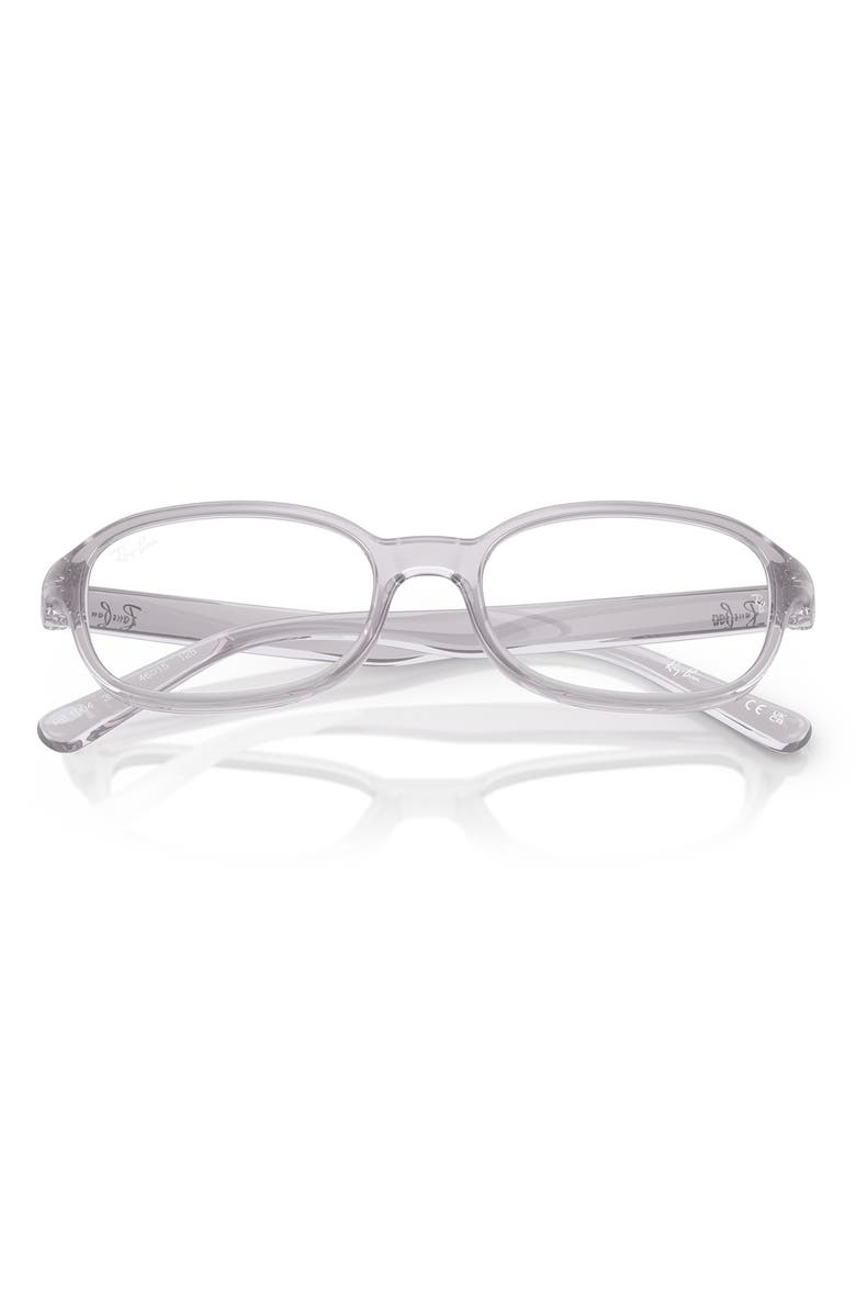 Ray-Ban Kids' 46mm Small Pillow Optical Glasses, Alternate, color, Transparent Grey