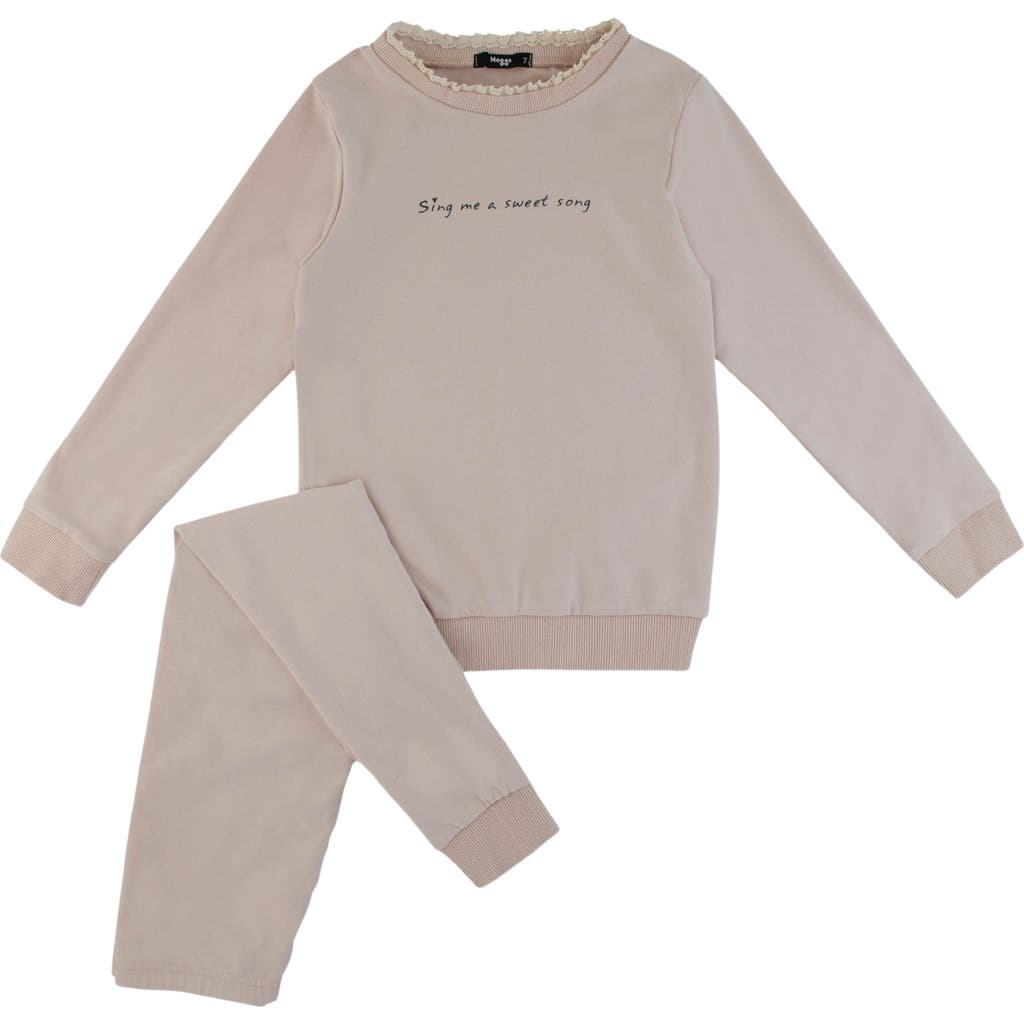 Noggiwear Sing Me A Song Loungewear Set In Natural