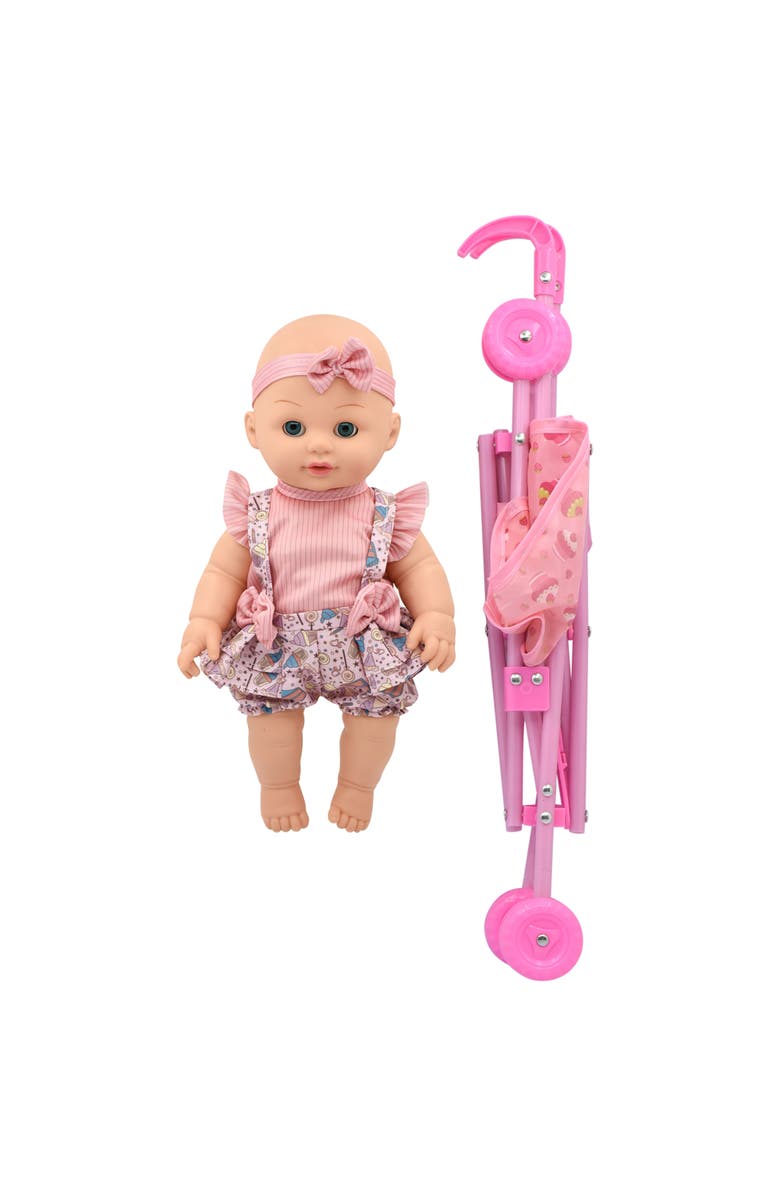 Little Darlings Out For A Stroll Cupcake Lollipop Outfit, Alternate, color, Multicolored