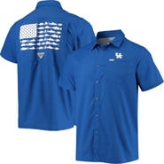 Columbia Men's Columbia PFG Royal Kentucky Wildcats Slack Tide Camp Button-Up Shirt