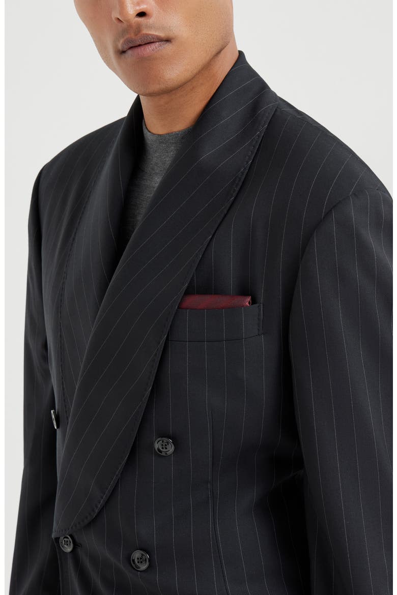 Silk pocket square, Alternate, color, Purple-Red