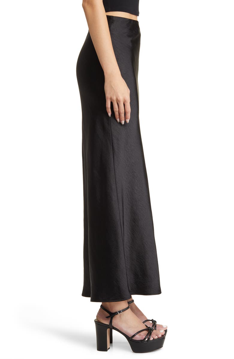 Open Edit Satin Column Maxi Skirt, Alternate, color,
