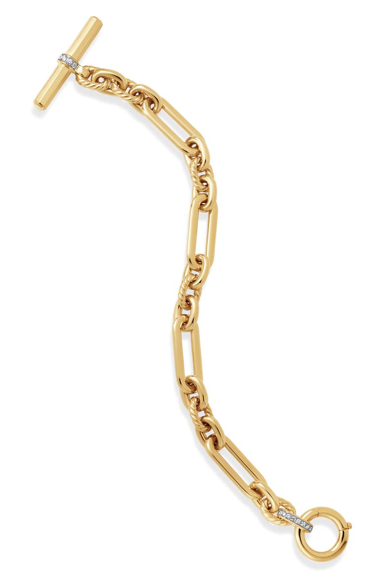 Lexington Chain 18K Gold Bracelet, Alternate, color, DIAMOND/ YELLOW GOLD
