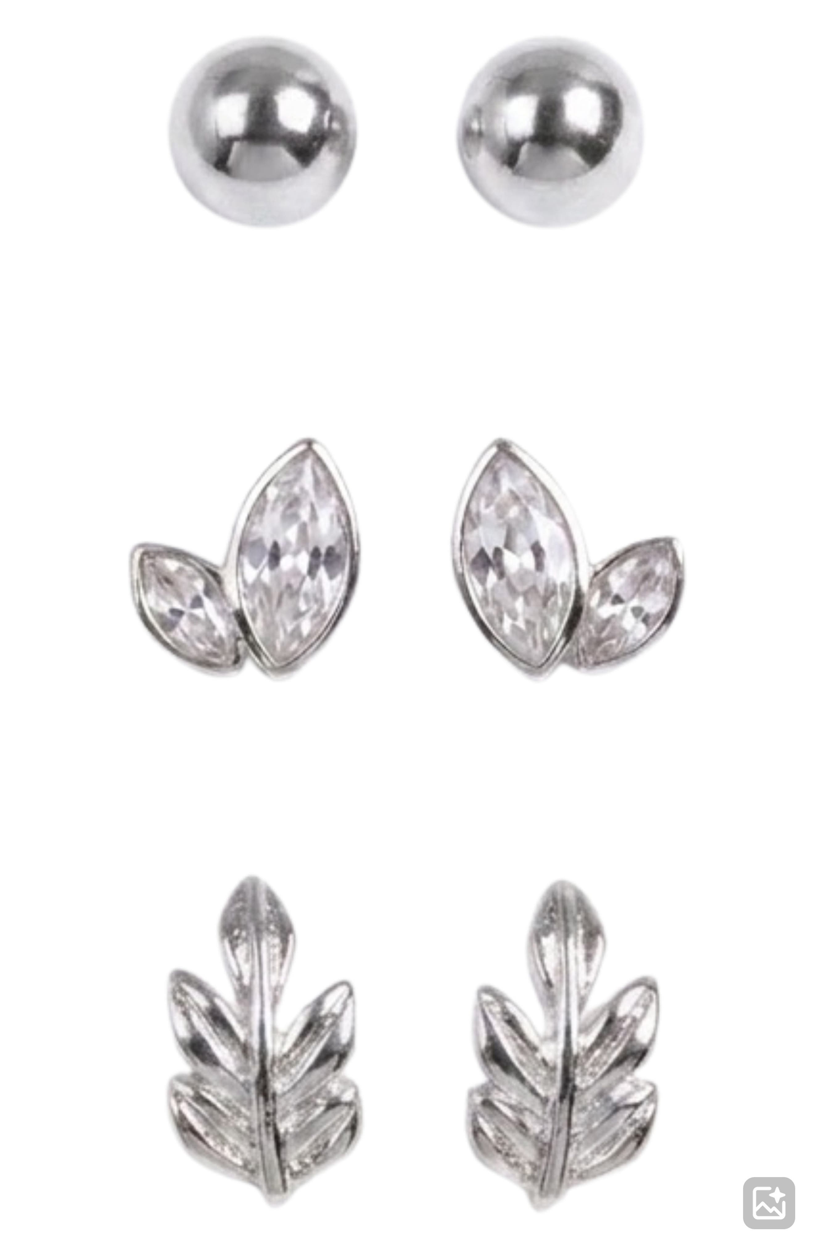 Ivy Set of 3 Stud Earrings