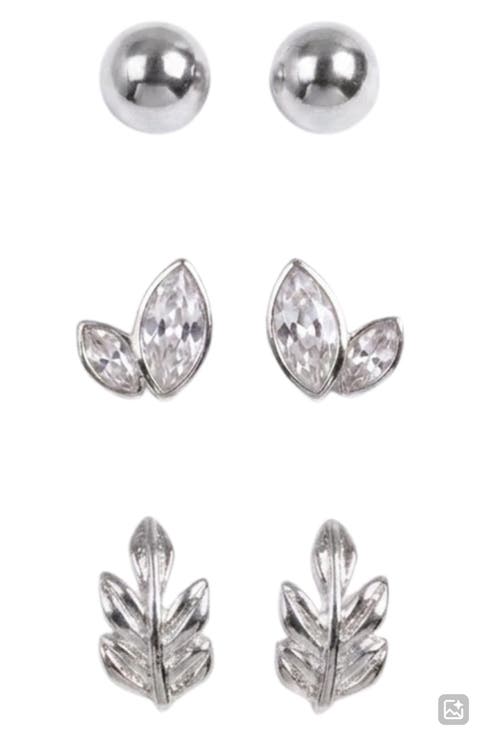 Ivy Set of 3 Stud Earrings