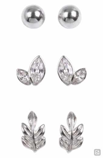Ivy Set of 3 Stud Earrings