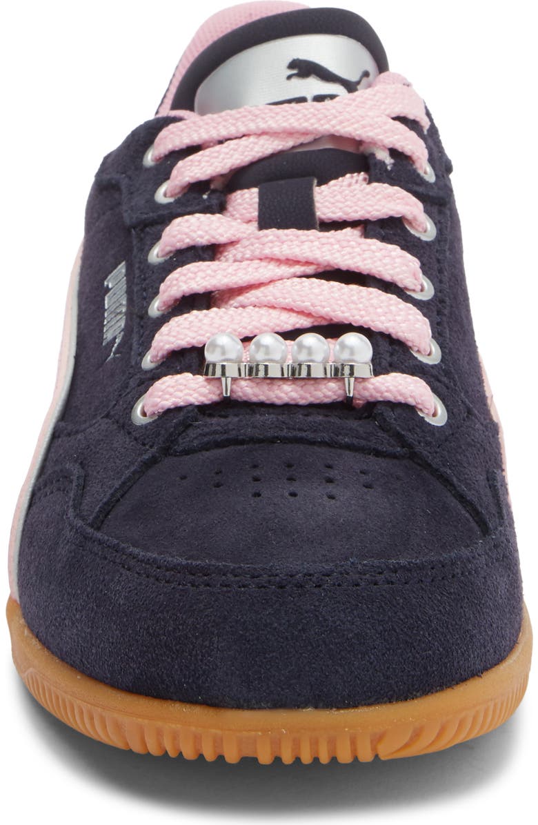 PUMA K-Moda SD Sneaker, Alternate, color, New Navy/ Pink Shimmer/ Silver