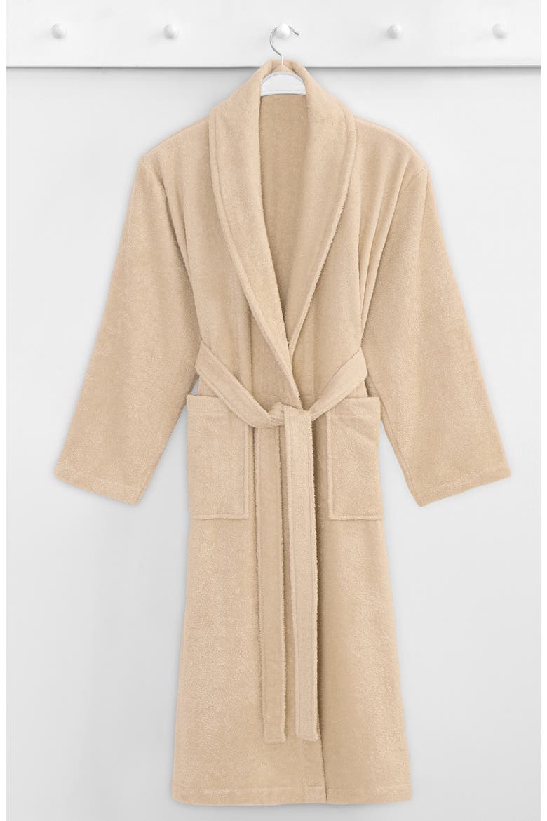 Cotton Terry Robe, Alternate, color, BEIGE