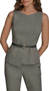 Donna Karan New York Sleeveless Belted Top