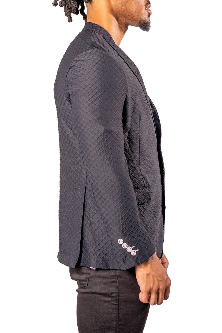 Unconstructed Stretch Black Blazer, Alternate, color, BLACK