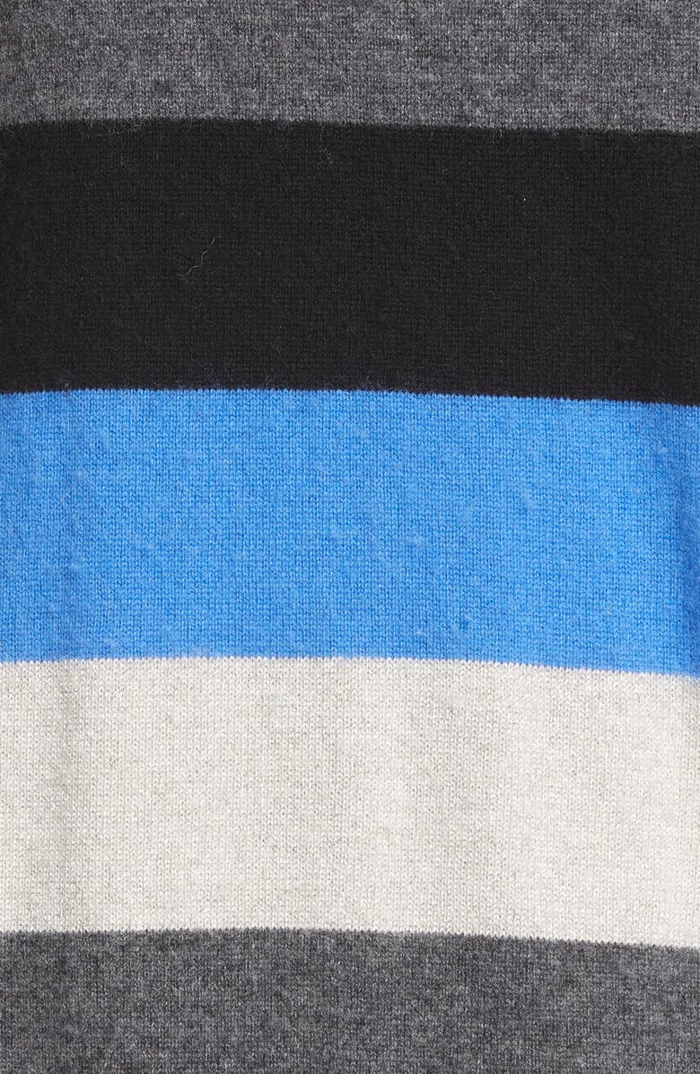 Le Superbe Midnight Rainbow Metallic Wool & Cashmere Boyfriend Cardigan, Alternate, color,