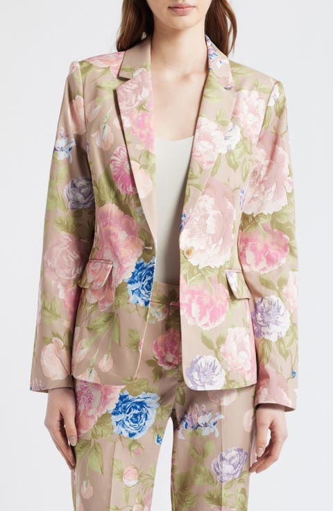 Print Sateen Blazer