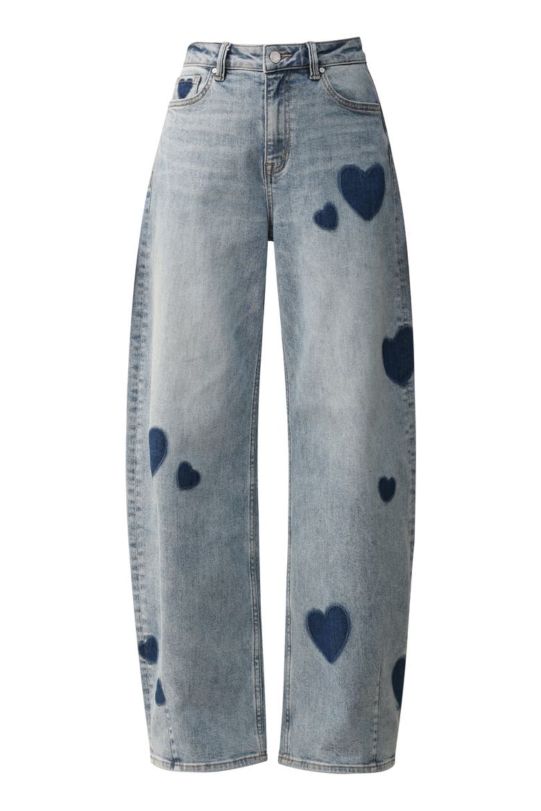 Rosalind High Waist Barrel Leg Jeans, Alternate, color, LIGHT BLUE