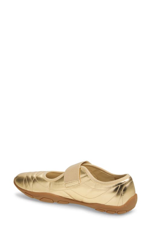 Steve Madden Scooter Mary Jane Sneaker In Gold