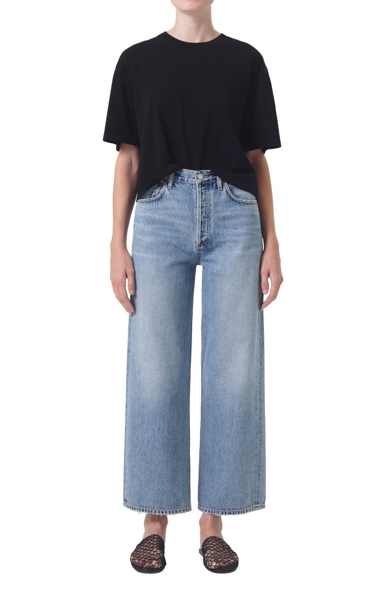 AGOLDE Ren High Waist Wide Leg Jeans, Alternate, color, 