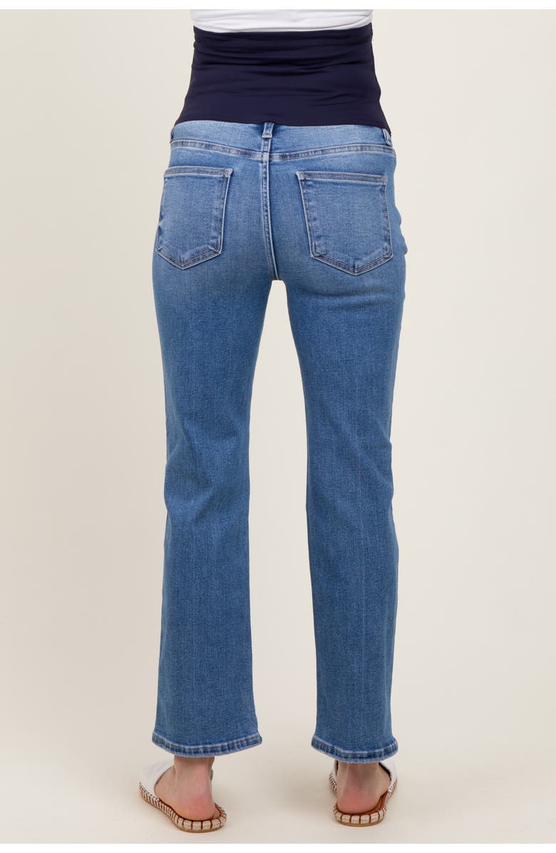PinkBlush Cropped Straight Leg Maternity Jeans, Alternate, color, 