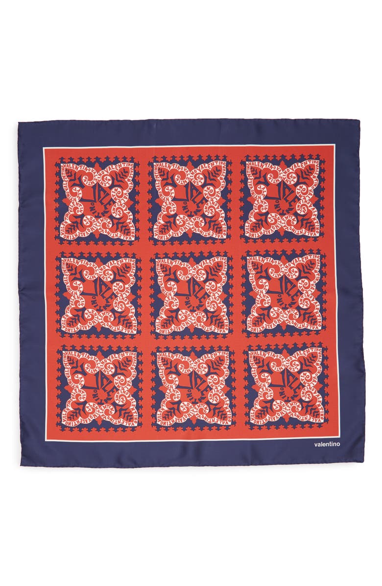 Valentino Garavani Valentino Mini Silk Bandana Scarf, Alternate, color,