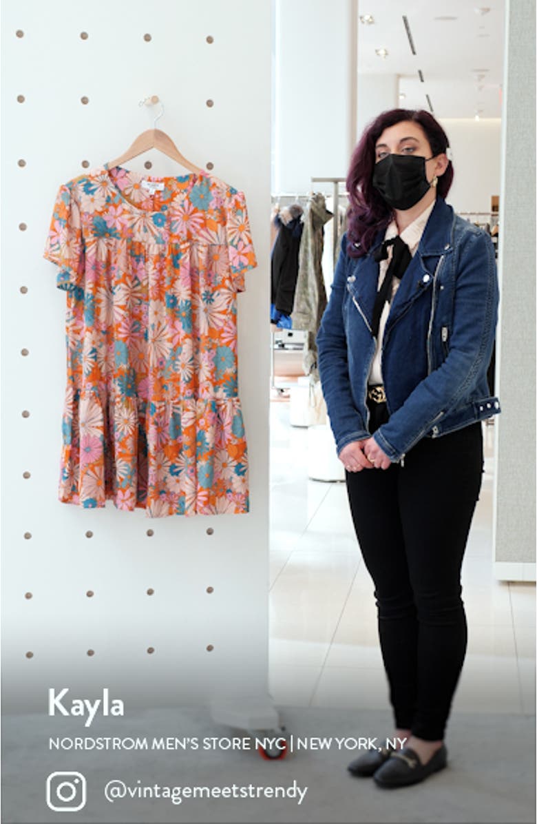 In Retrospect Floral Shift Dress, sales video thumbnail