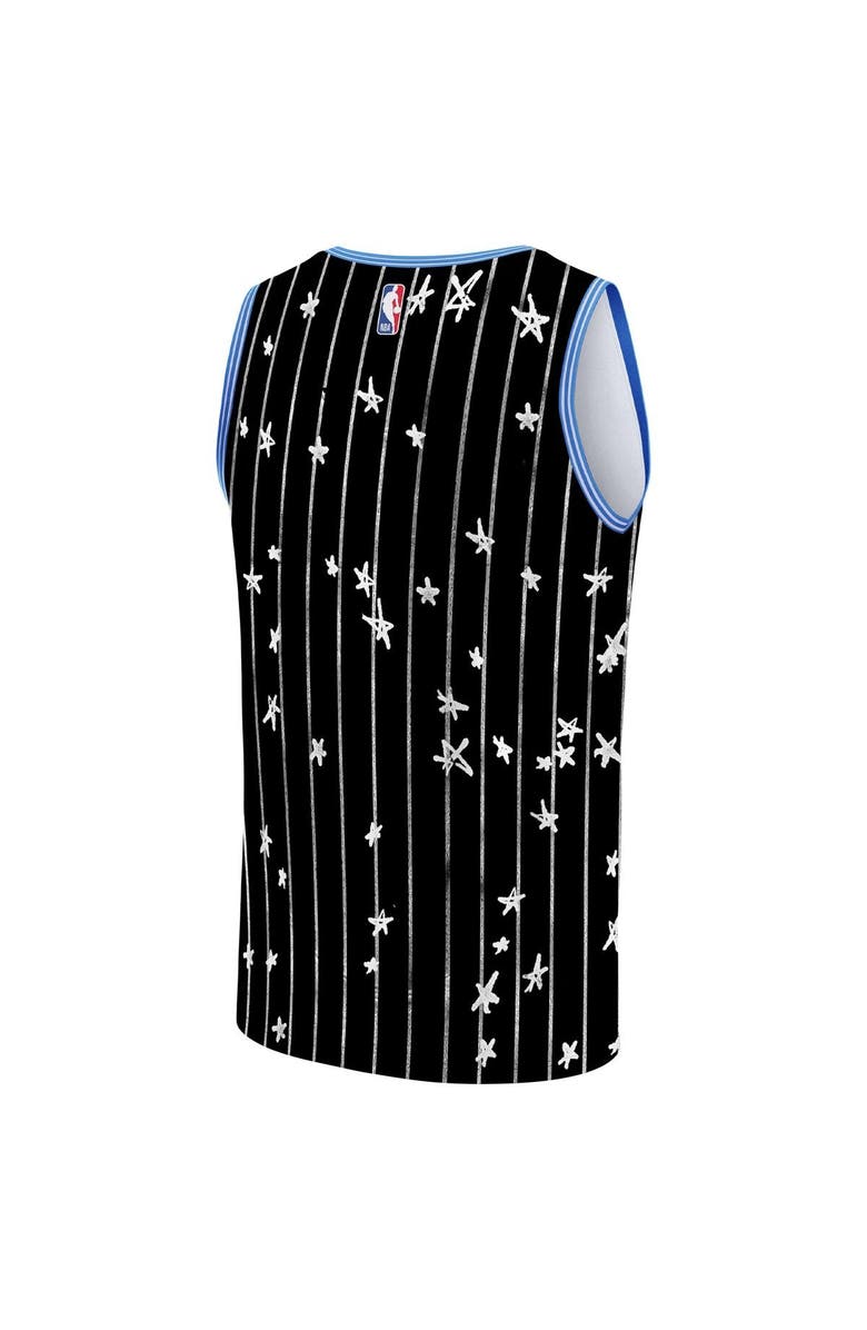 NBA X KIDSUPER Unisex NBA & KidSuper Studios by Fanatics Black Orlando Magic Hometown Jersey, Alternate, color, Black