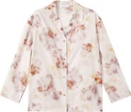 MANGO Floral Print Cotton Pajama Top
