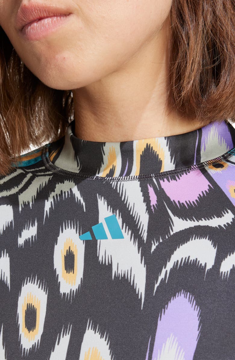 ADIDAS X FARM RIO Butterfly Long Sleeve Crop T-Shirt, Alternate, color, 