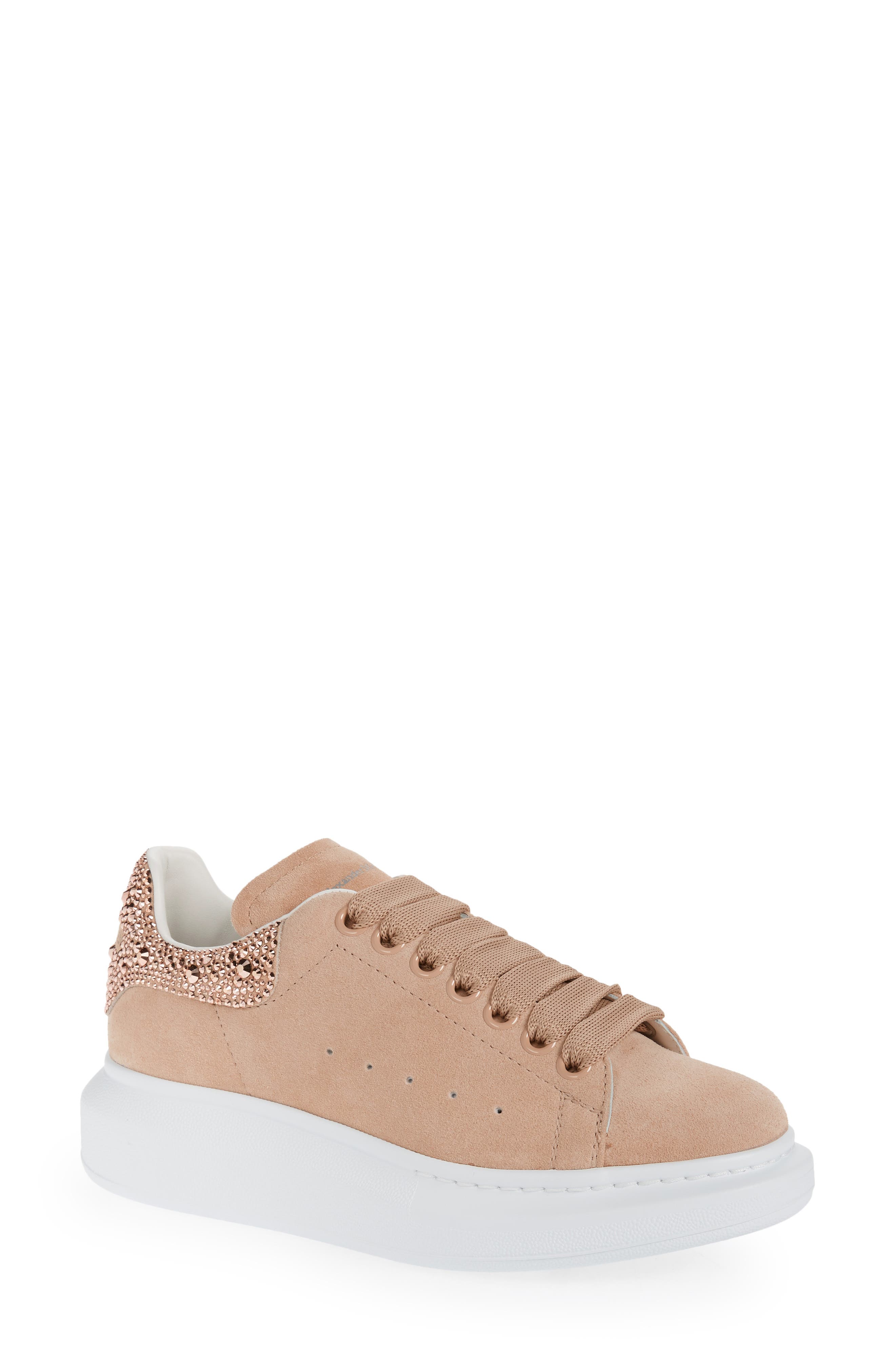 McQueen Alexander McQueen Oversize Crystal Embellished Sneaker, Main, color, 