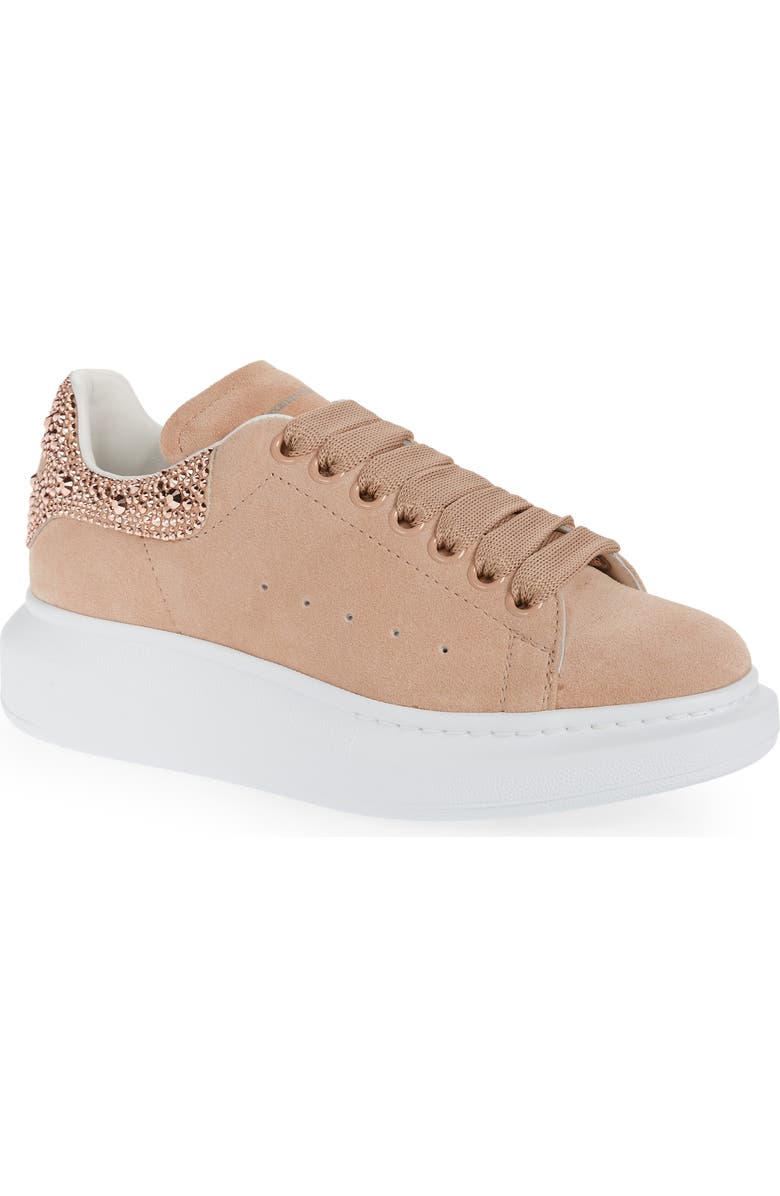 McQueen Alexander McQueen Oversize Crystal Embellished Sneaker, Main, color,