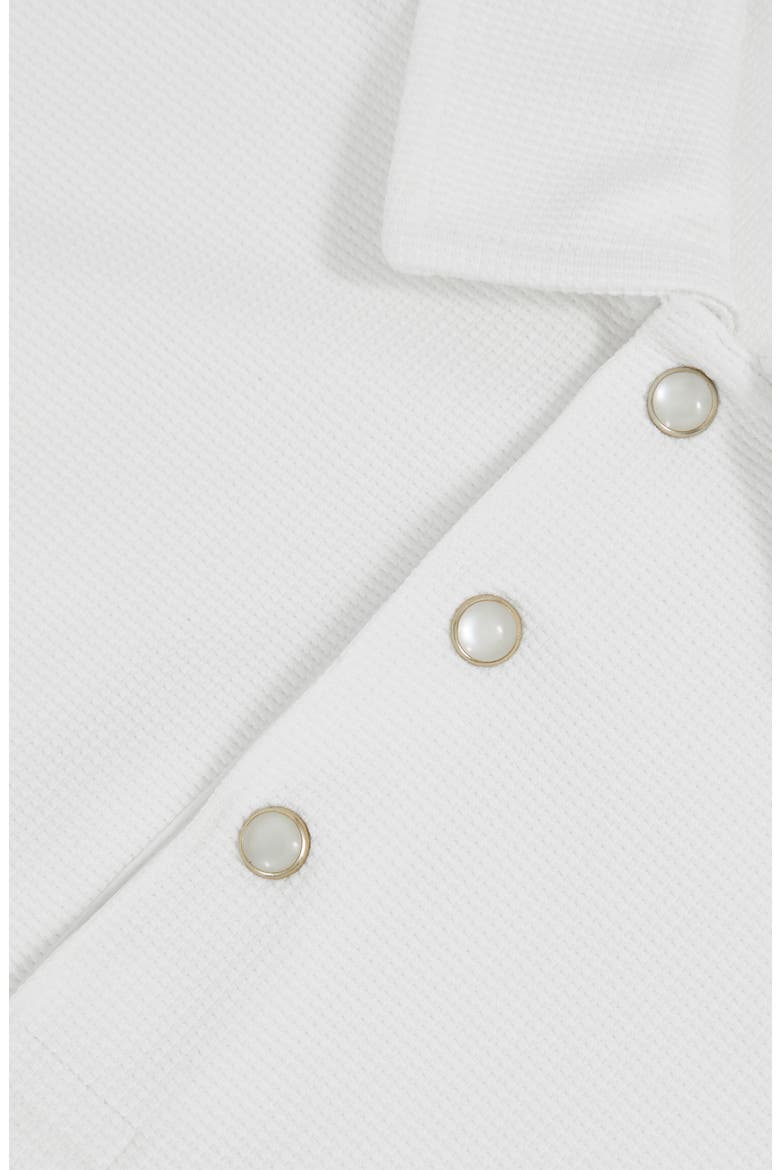 Tivolli Long Sleeve Waffle Polo, Alternate, color, WHITE