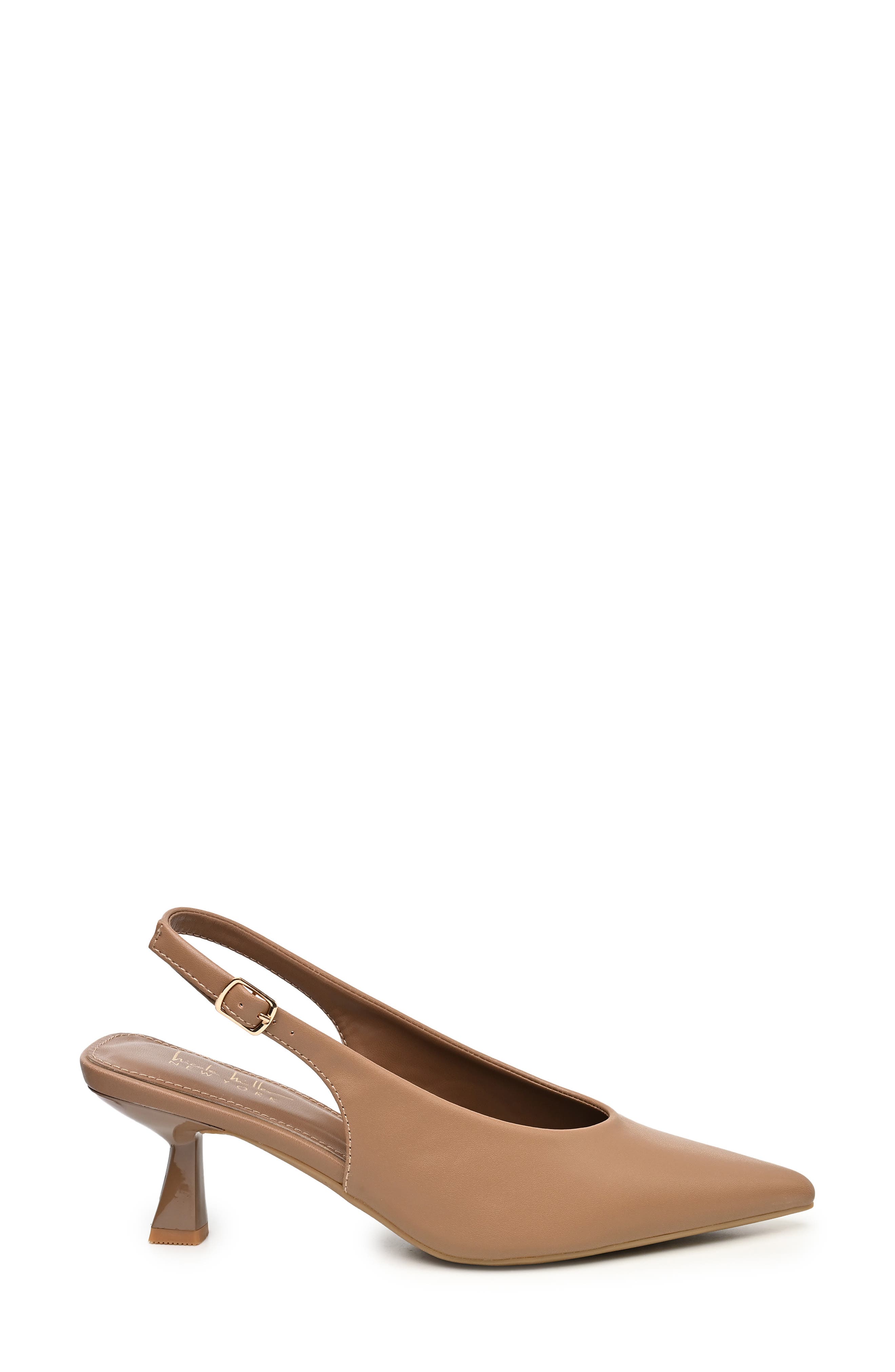 Bosna Faux Leather Slingback Pump, Alternate, color, LATTE