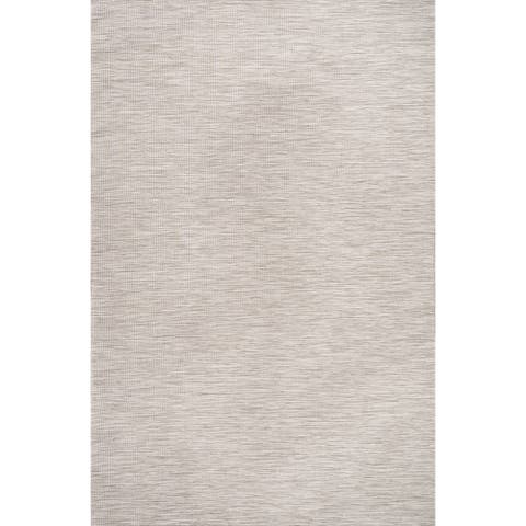 Ethan Modern Flatweave Solid Indoor/Outdoor Area Rug